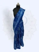 Bhagalpuri Silk — Ajrakh-Inspired Indigo