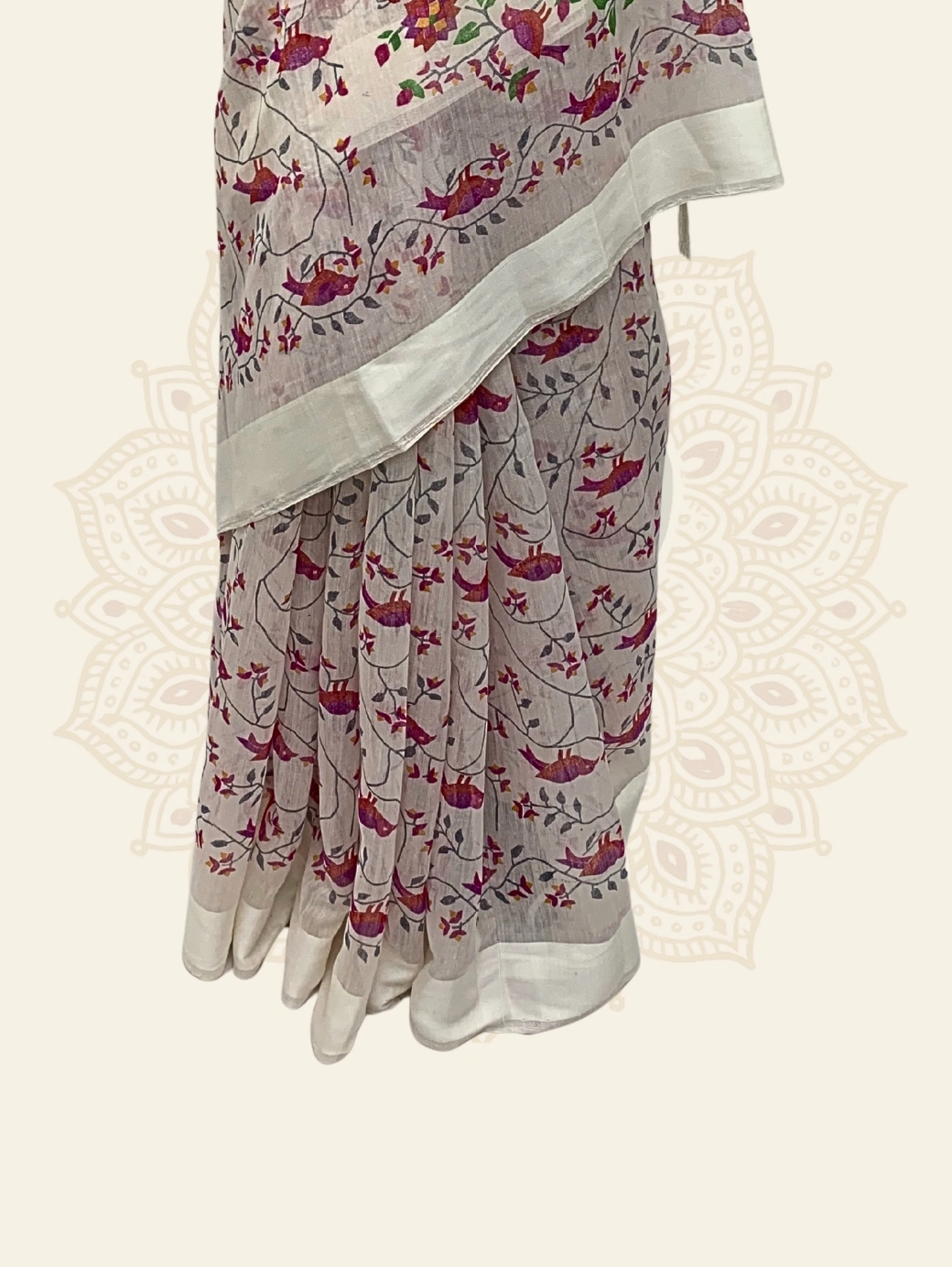 BAGH-E-GUL (COTTON-SILK) - Pink - Image 3