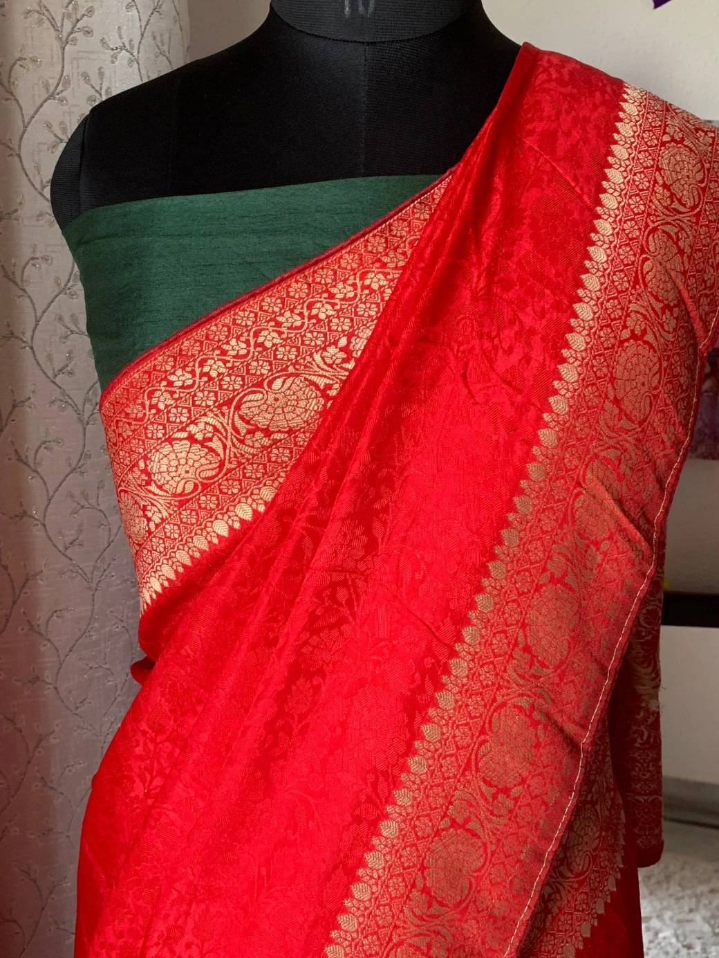 Banarasi Jacquard — Zari Border - Image 3