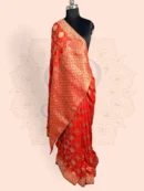 Chakra Dola Silk Saree (Red)