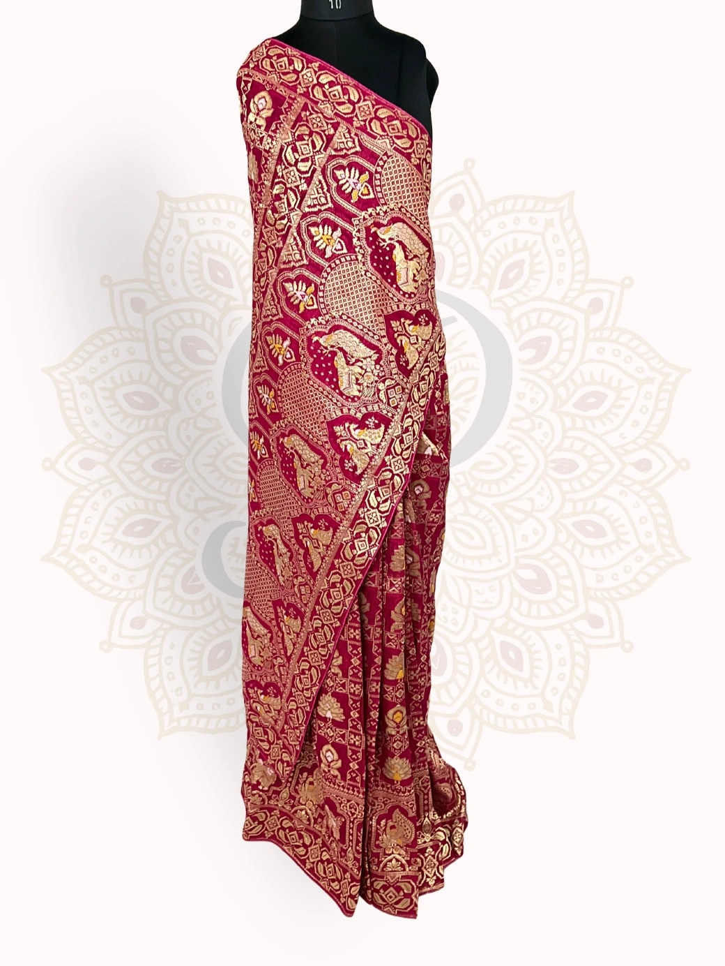 Jaal Heavy Zari Work Pink