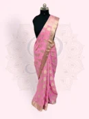 Georgette— Sunflower Choti Buti Zari Work Pink