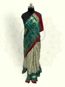 Maharani – Katan Silk Green Highness Motif Zari border