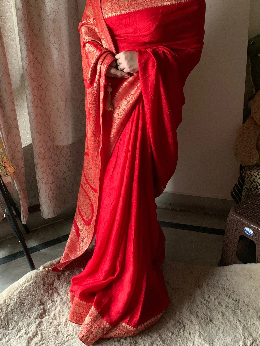 Banarasi Jacquard — Zari Border - Image 2